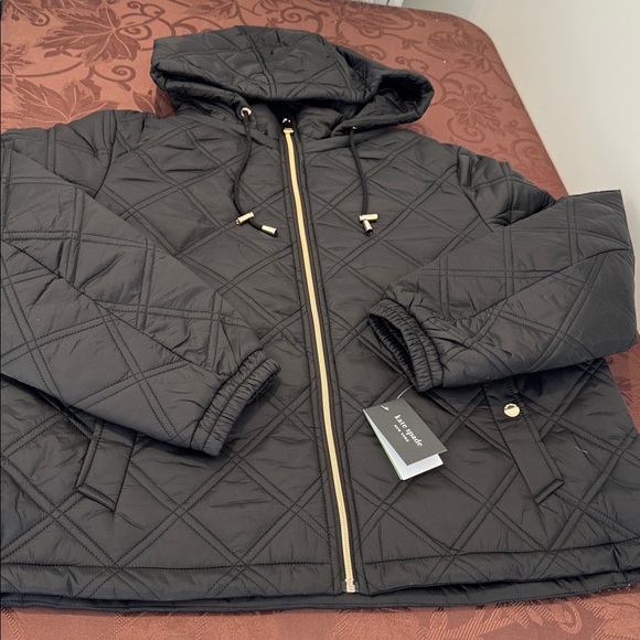 ♠️Kate spade Hooded Diamond Quilted Jacket. Ladies XL - Picture 5 of 16